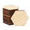 15 Pack Unfinished Wooden Hexagon Cutouts for Crafts, 1/4" Thick, 4 x 4 In
